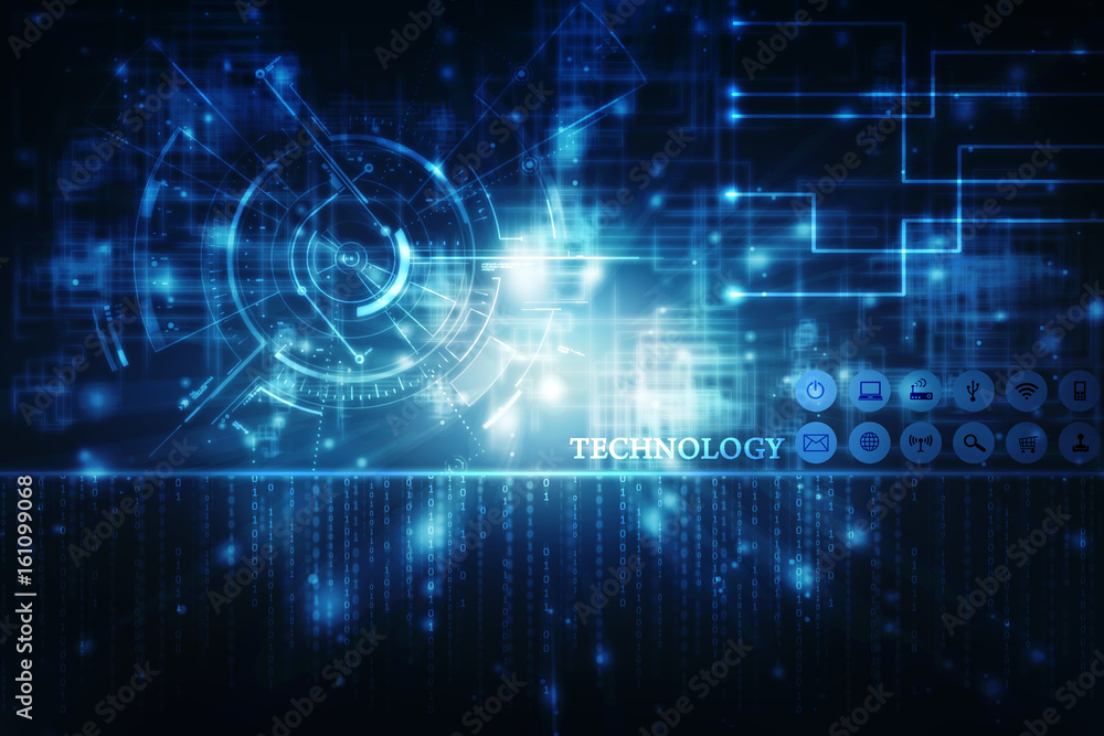 2d illustration technology background 2d illustration technology background
