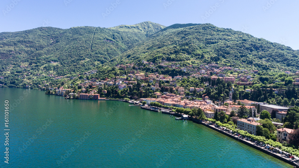 Panoramic view of Bellano on Como Lake