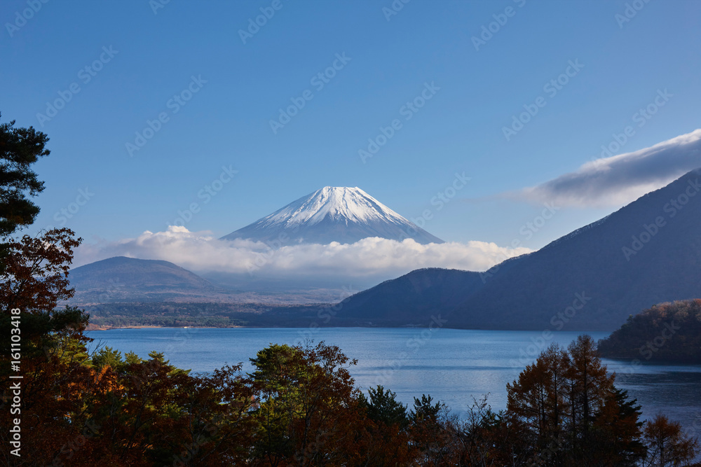 本栖湖からの富士山