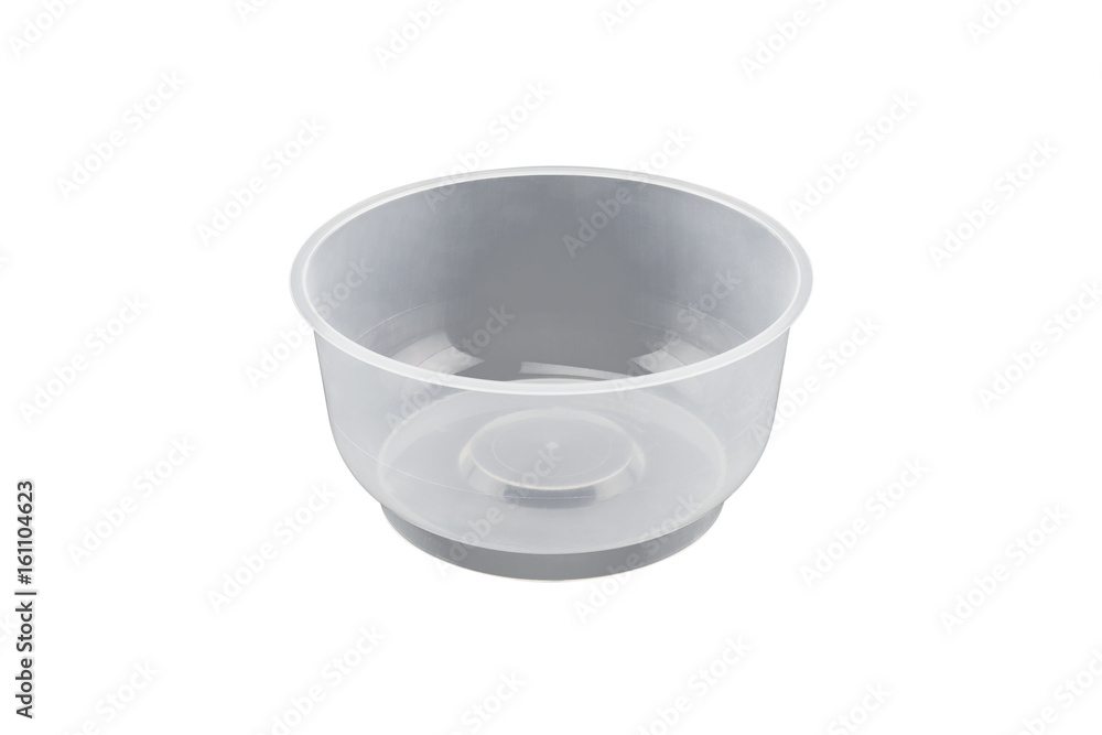 Empty containers for food isolated on white background Empty containers for food isolated on white background