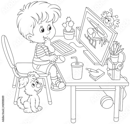 Little computer gamer