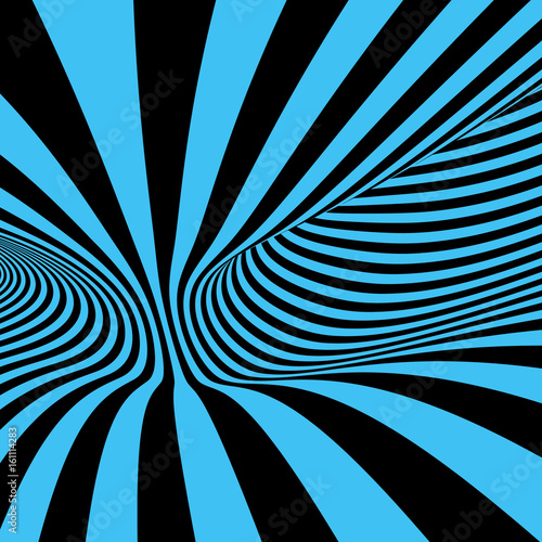Abstract 3D geometrical background. Pattern with optical illusion. Vector illustration.