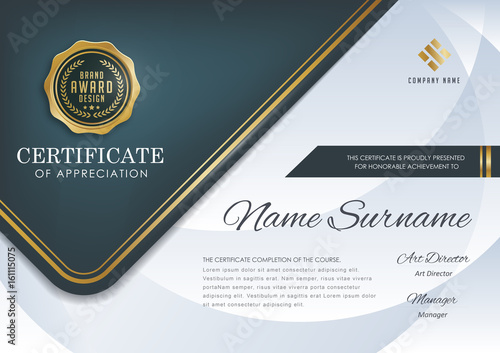 certificate template with luxury pattern,diploma,Vector illustration.