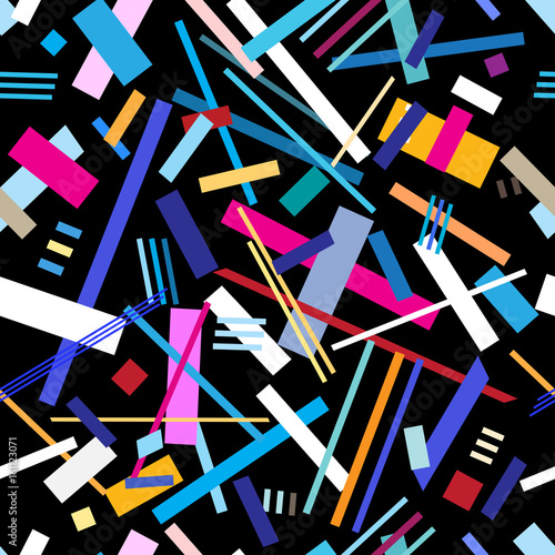 Seamless bright geometric pattern