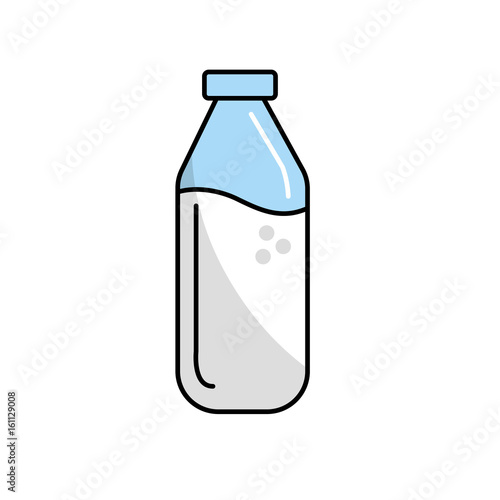 milk bottle glass with calcium nutrients