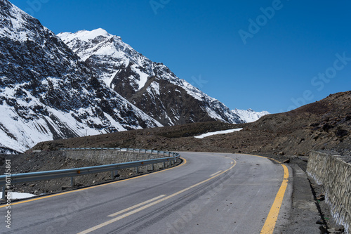Karakorum highway from Pakistan to China, Khunjerab, Gilgit Baltistan, Pakistan © skazzjy