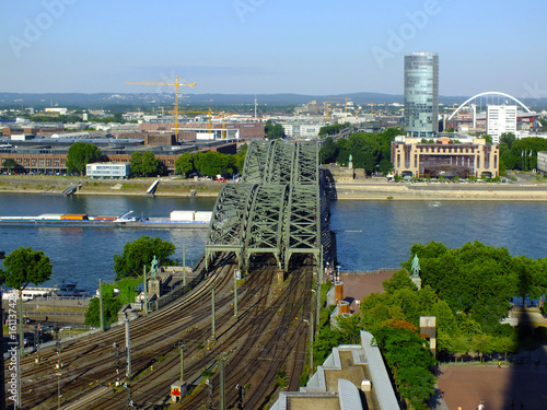 Aerial View of Cologne, Germany photo