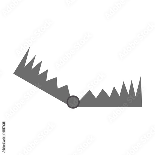 Trap icon. Vector illustration isolated on white background.