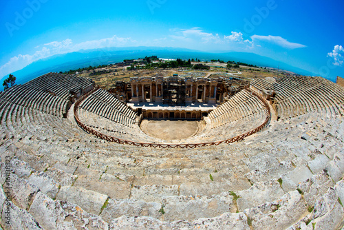 Roman Theater in Pamukkale, the ancient city of Hierapolis Turkey, photo