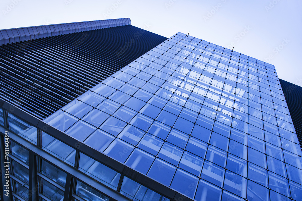 Office building in detail - business area concept Office building in detail - business area concept