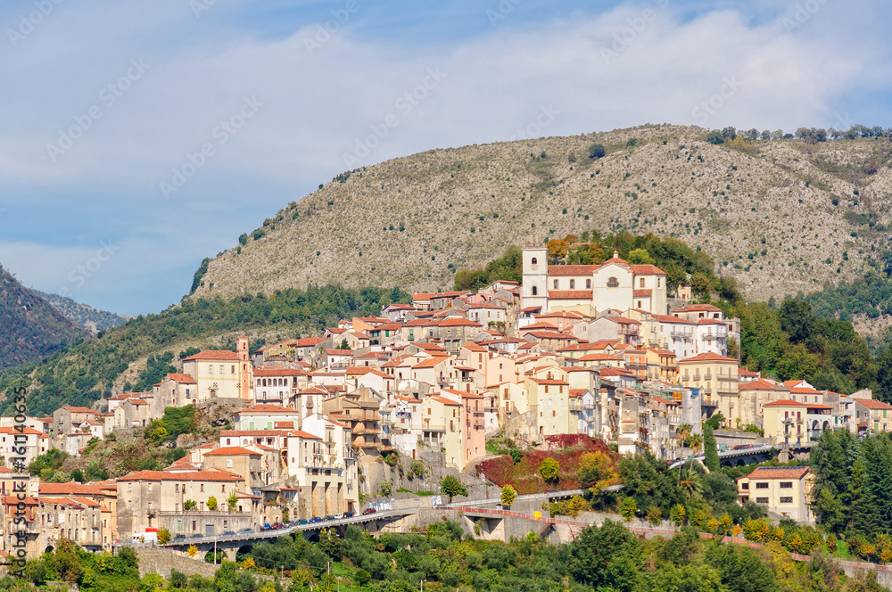 Rivello is a charming medieval village in a scenic position high above the Tyrrhenian sea - Basilicata, Italy