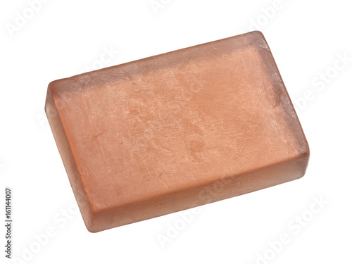 Natural soap isolated on white background
