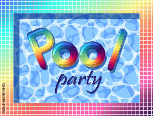 Unusual background, advertisement, pool, poster