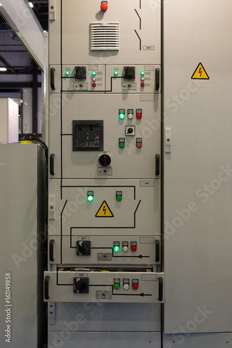 Electrical panel at factory.