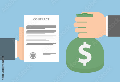 Trading contract for a bag of money 