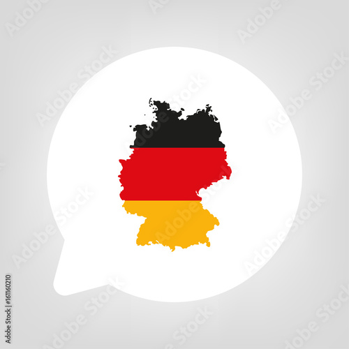 Kreis Sprechblase - Deutschland