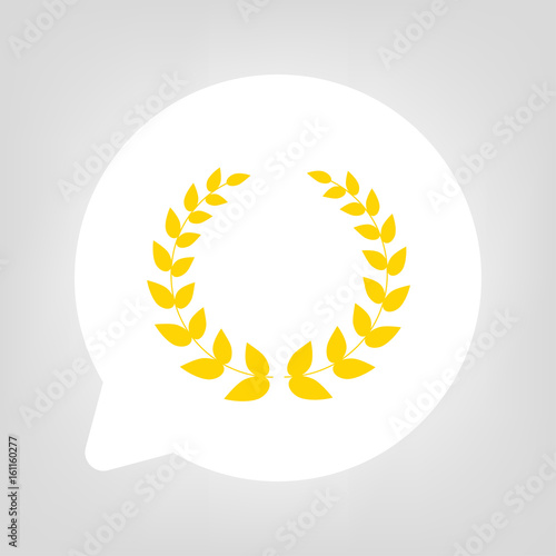 Kreis Sprechblase - Siegerkranz