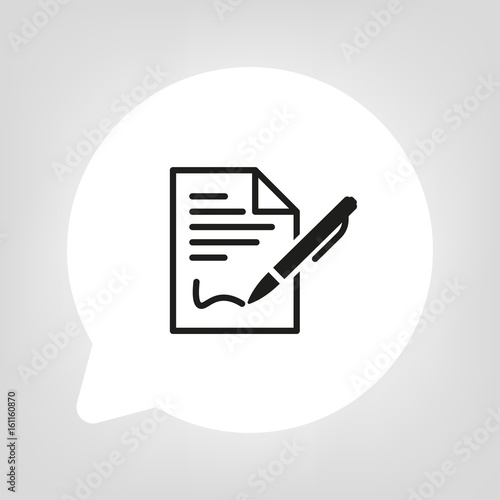 Kreis Sprechblase - Vertrag