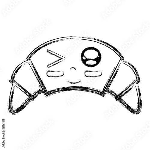 figure kawaii cute funny croissant food