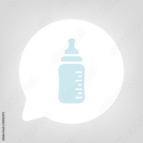 Kreis Sprechblase - Babyflasche
