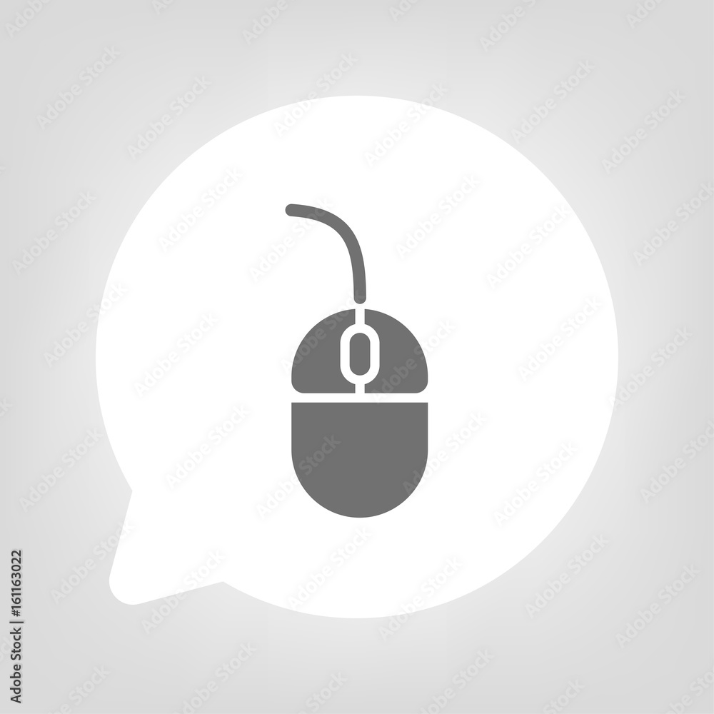 Kreis Sprechblase - Computermaus Kreis Sprechblase - Computermaus