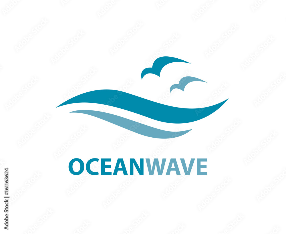 ocean logo with waves and seagulls
ocean logo with waves and seagulls