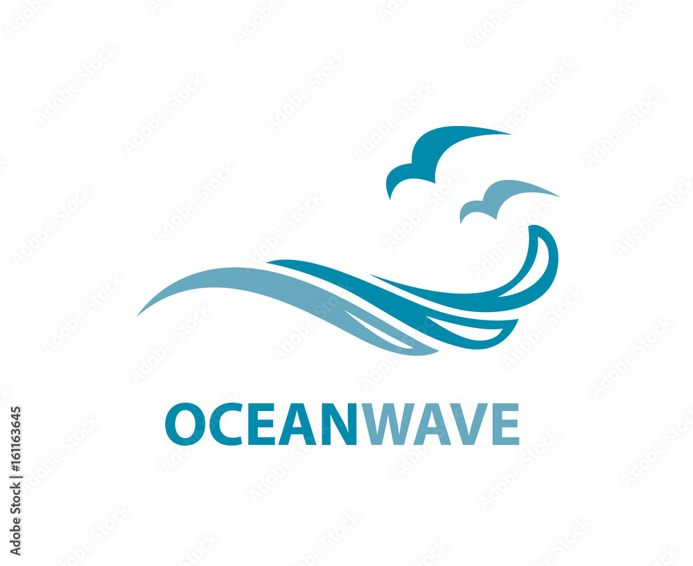 ocean logo with waves and seagulls
ocean logo with waves and seagulls