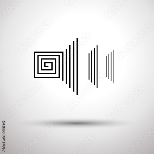 abstraction on white background circling chaotically in a circle