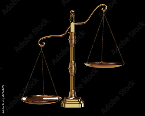 golden scale isolated on black background, uneven