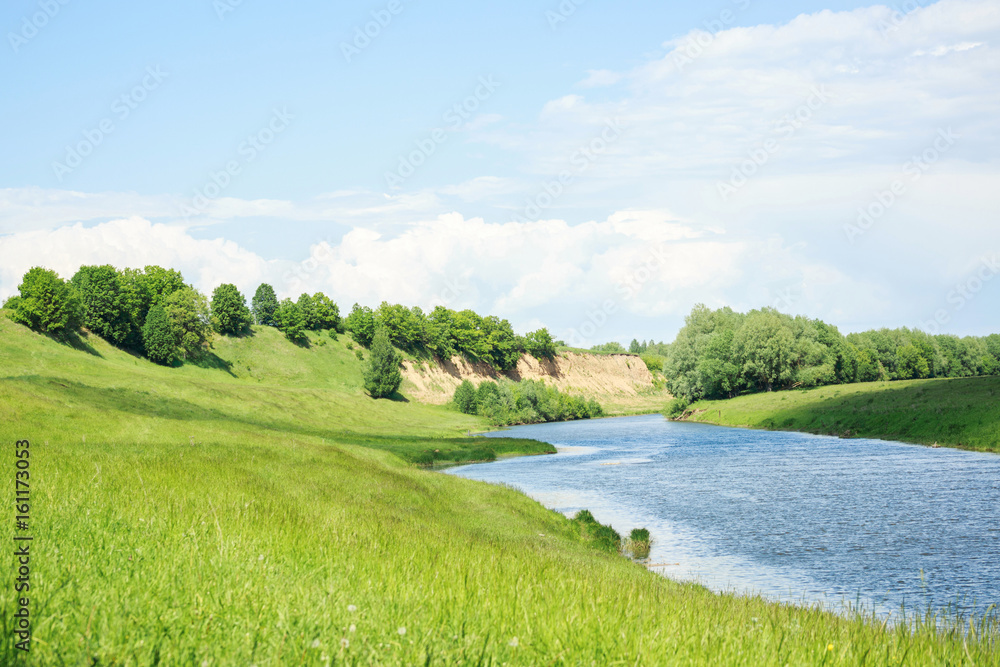 A beautiful rural landscape. Good place for rest and fishing. A beautiful rural landscape. Good place for rest and fishing.