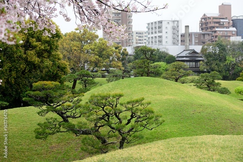 Suizenji Jojuen park in Kumamoto, Japan in memory of Hosokawa Tadatoshi, boss of samurai clan photo