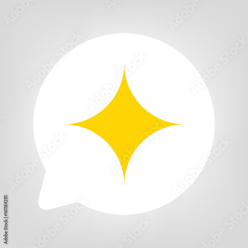Kreis Sprechblase - Glitzer