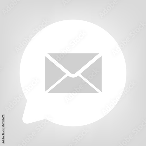 Kreis Sprechblase - Brief E-Mail
