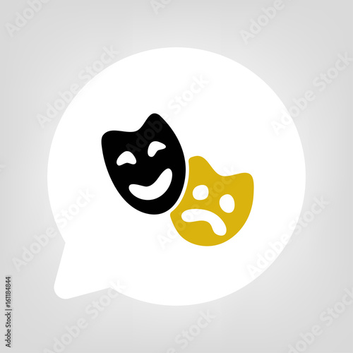 Kreis Sprechblase - Theater