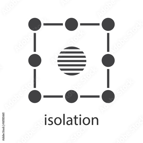 Isolation symbol glyph icon