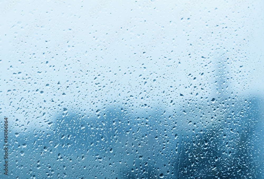 Rain drops on a window glass Rain drops on a window glass