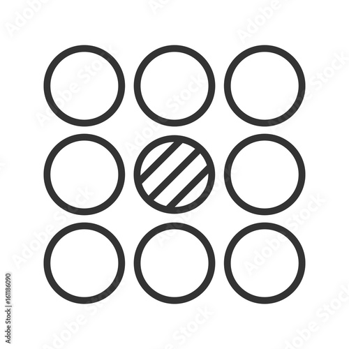 Contradictory symbol linear icon