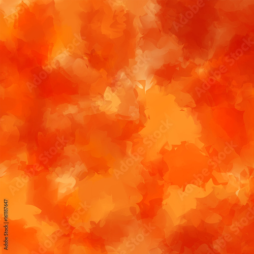 Orange watercolor texture background. Elegant abstract orange watercolor texture pattern. Expressive messy vector illustration.