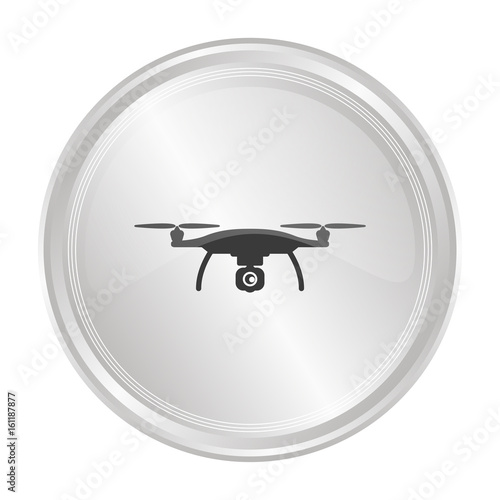 Drohne mit Kamera - Verchromter Button © Daniel Berkmann