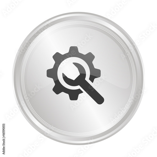 Einstellungen - Verchromter Button
