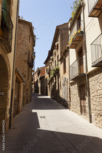 Fototapeta Naklejka Na Ścianę i Meble -  Sant Pau Street in Solsona, Lleida, Catalonia, Spain.