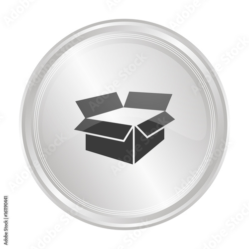 Karton - Verchromter Button