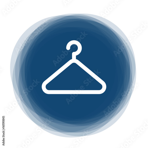 Abstract round button - clothing - wardrobe - hanger
