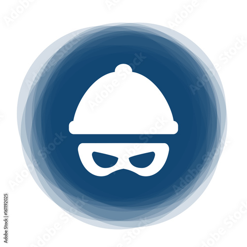 Abstract round button - thief
