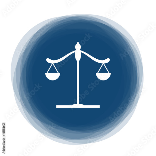 Abstract round button - libra