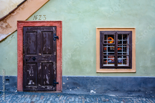 Photography A house on the famous Golden Lane in the Prague Castle