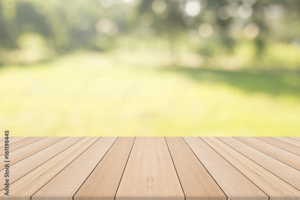 Empty wooden table with natural background,Free space for product editing Empty wooden table with natural background,Free space for product editing