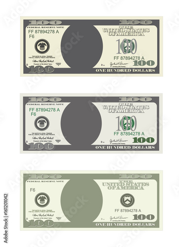 Bill one hundred dollars in three options. 