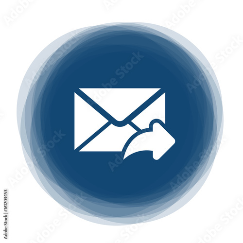 Abstract round button - reply email button
