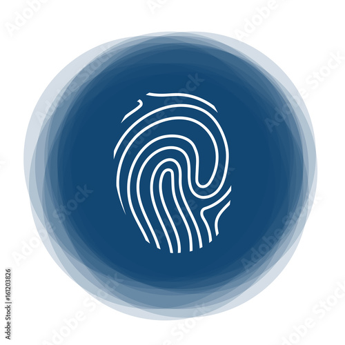 Abstract round button - fingerprint - ID